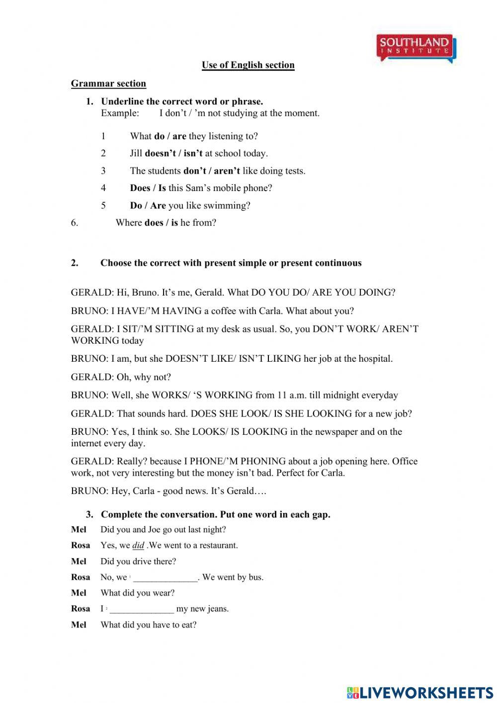 Adults 2 - Use of English - Mid term - 2022