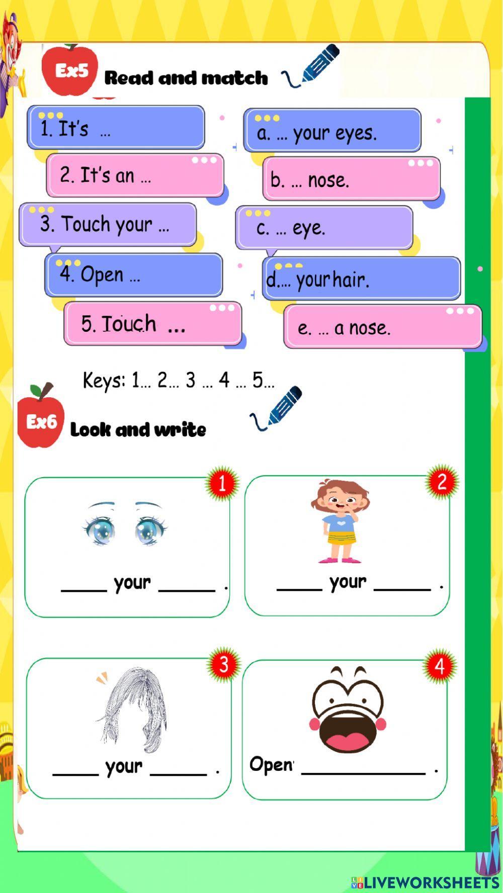 Phiếu bài tập Tiếng Anh 3 - Unit 4 Globall success