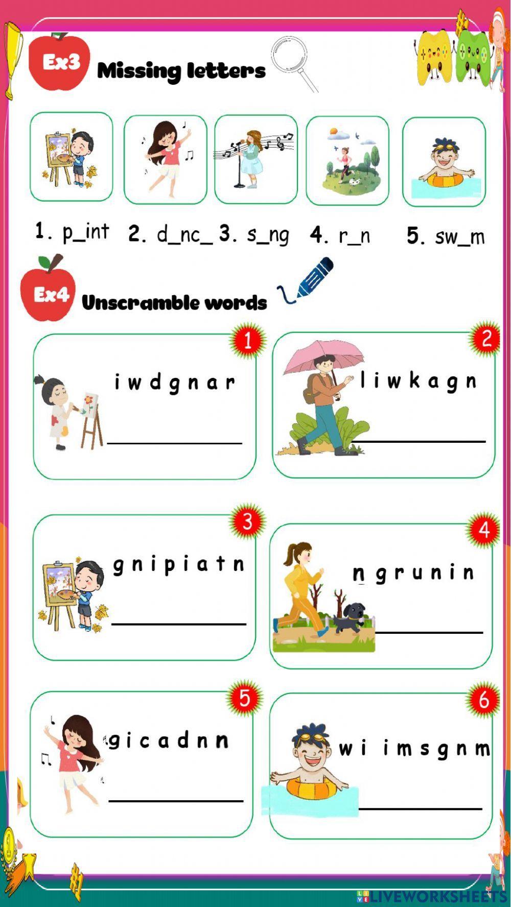 Phiếu bài tập Tiếng Anh 3- Unit 5 Globall success