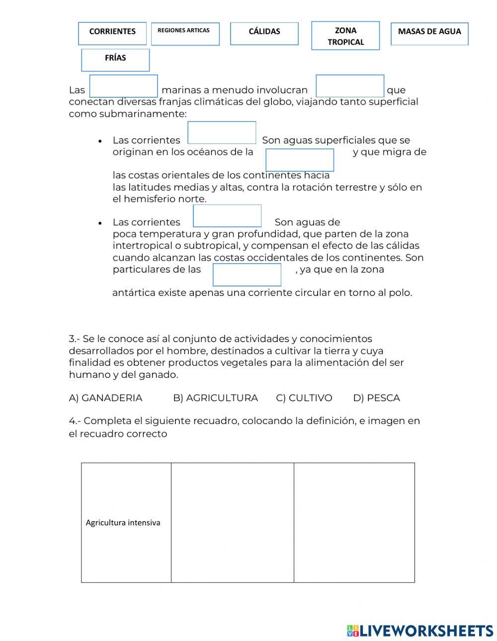 Examen geografía