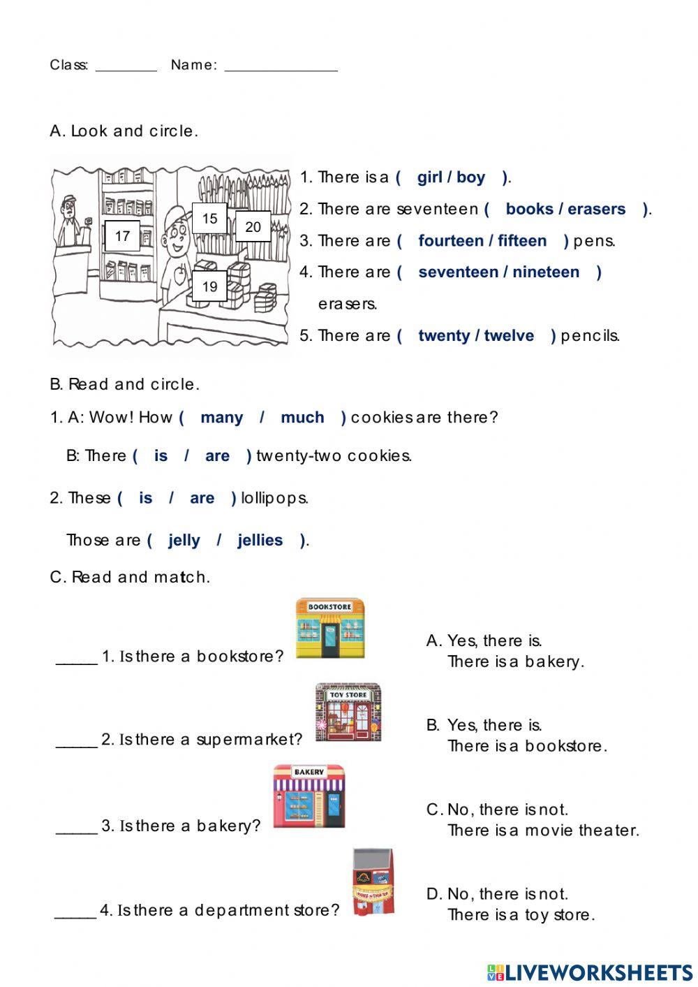 There is - There are