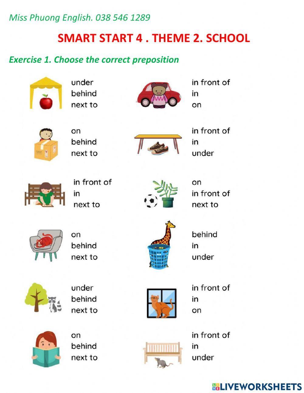 Smart start 4 - theme 2 - lesson 1, 2
