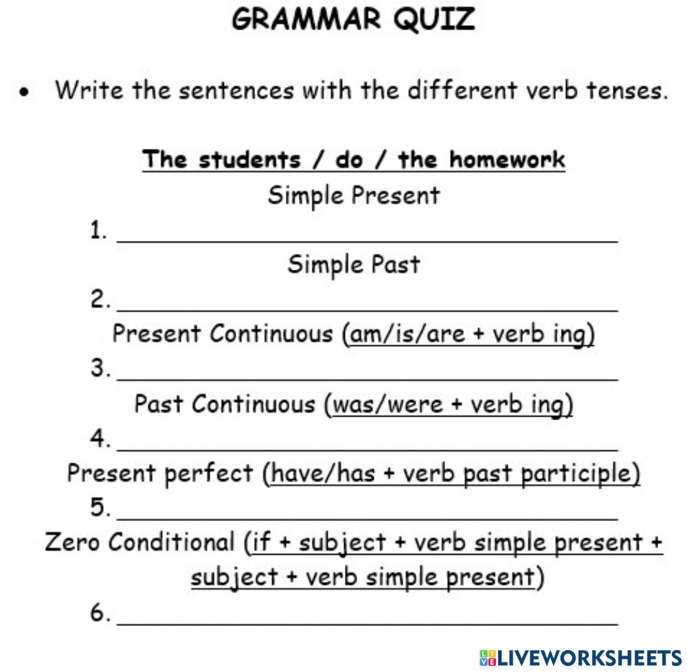 GRAMMAR QUIZ JULY 1st
