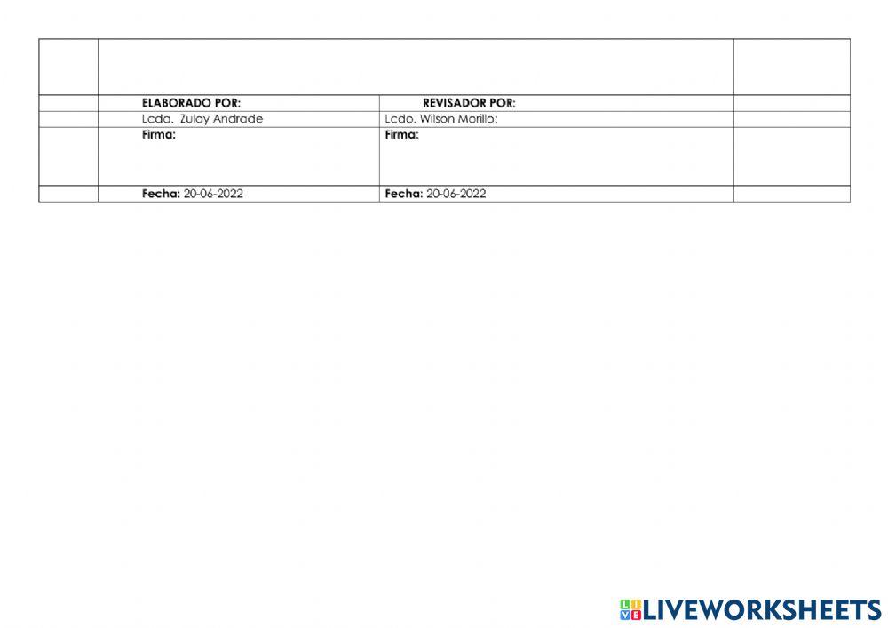 English exam DECIMO worksheet | Live Worksheets