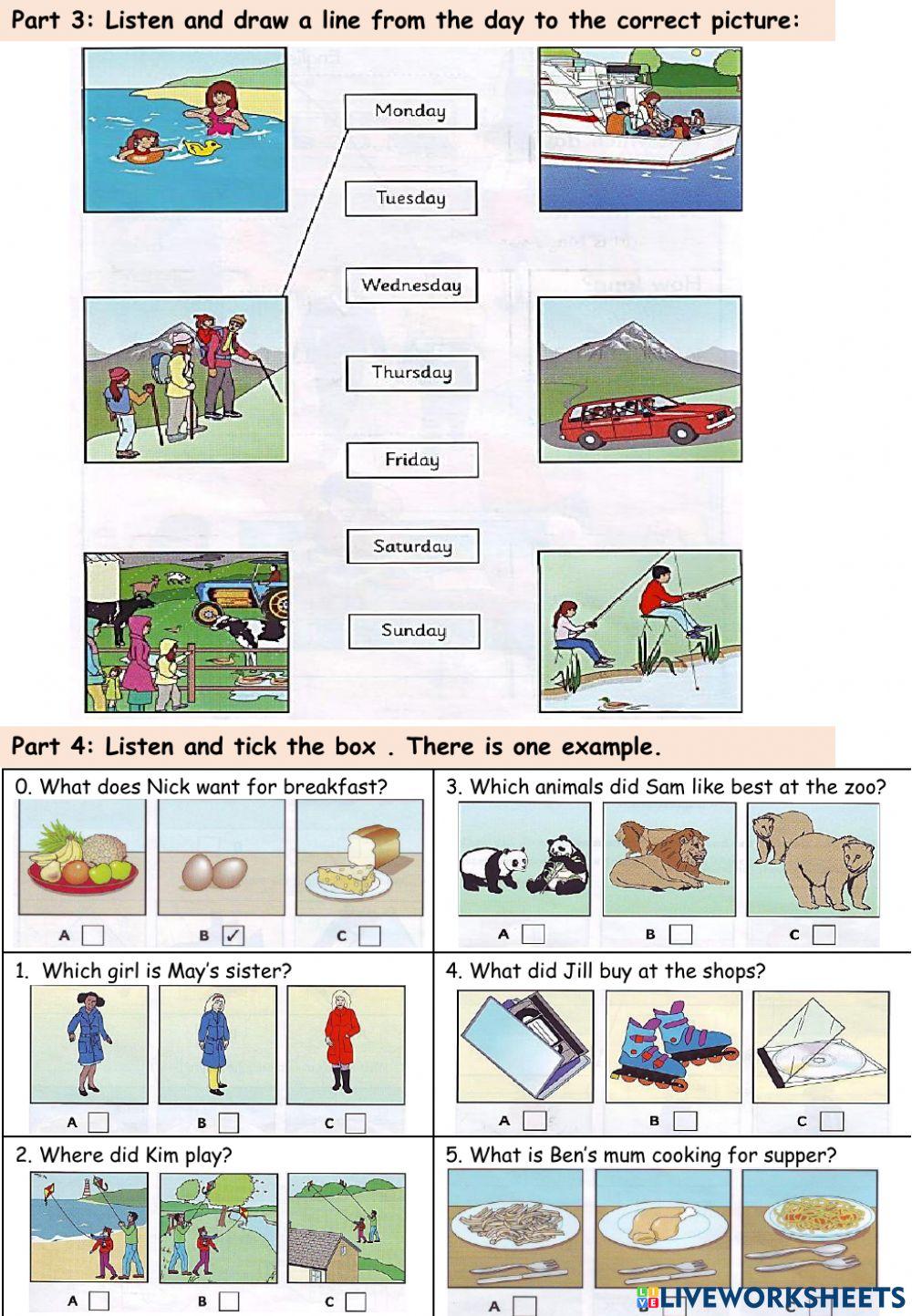 Mover Practice test No. 6