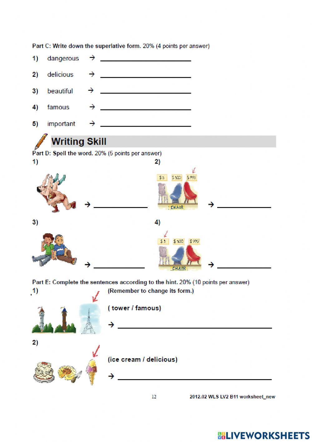 Wls 2 bk11 l6 worksheet | Live Worksheets