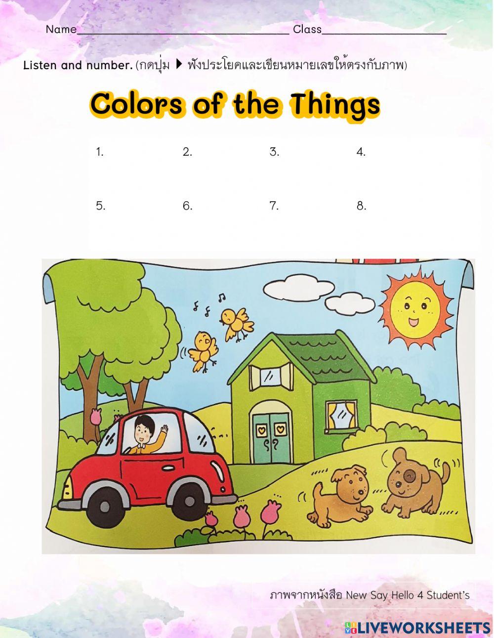 Colors of the Things