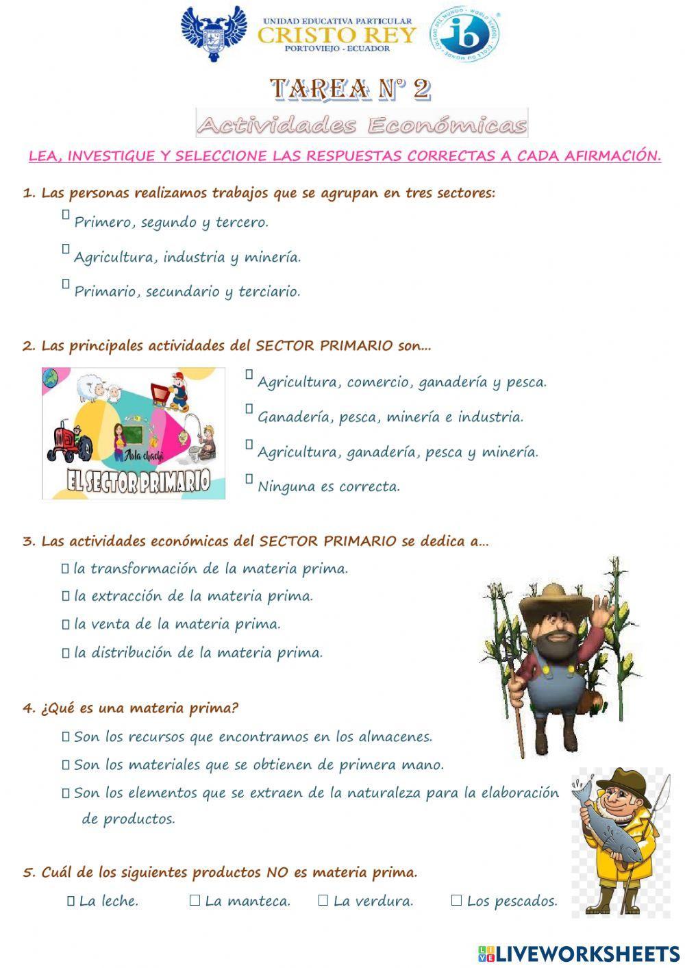 Los sectores económicos