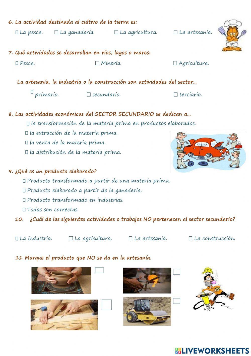 Los sectores económicos