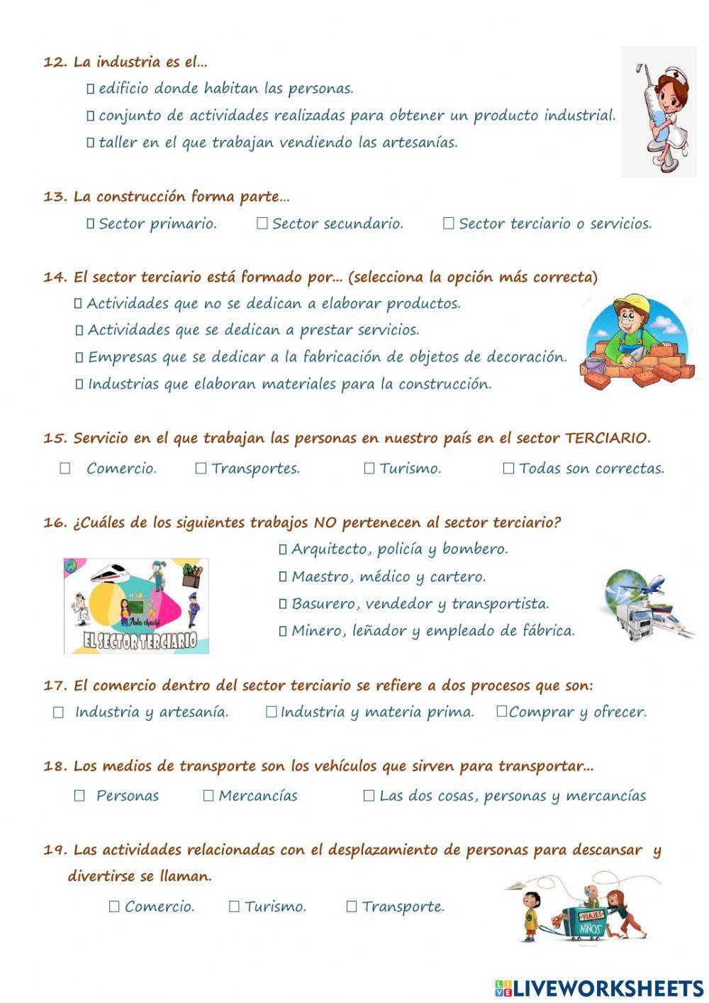 Los sectores económicos