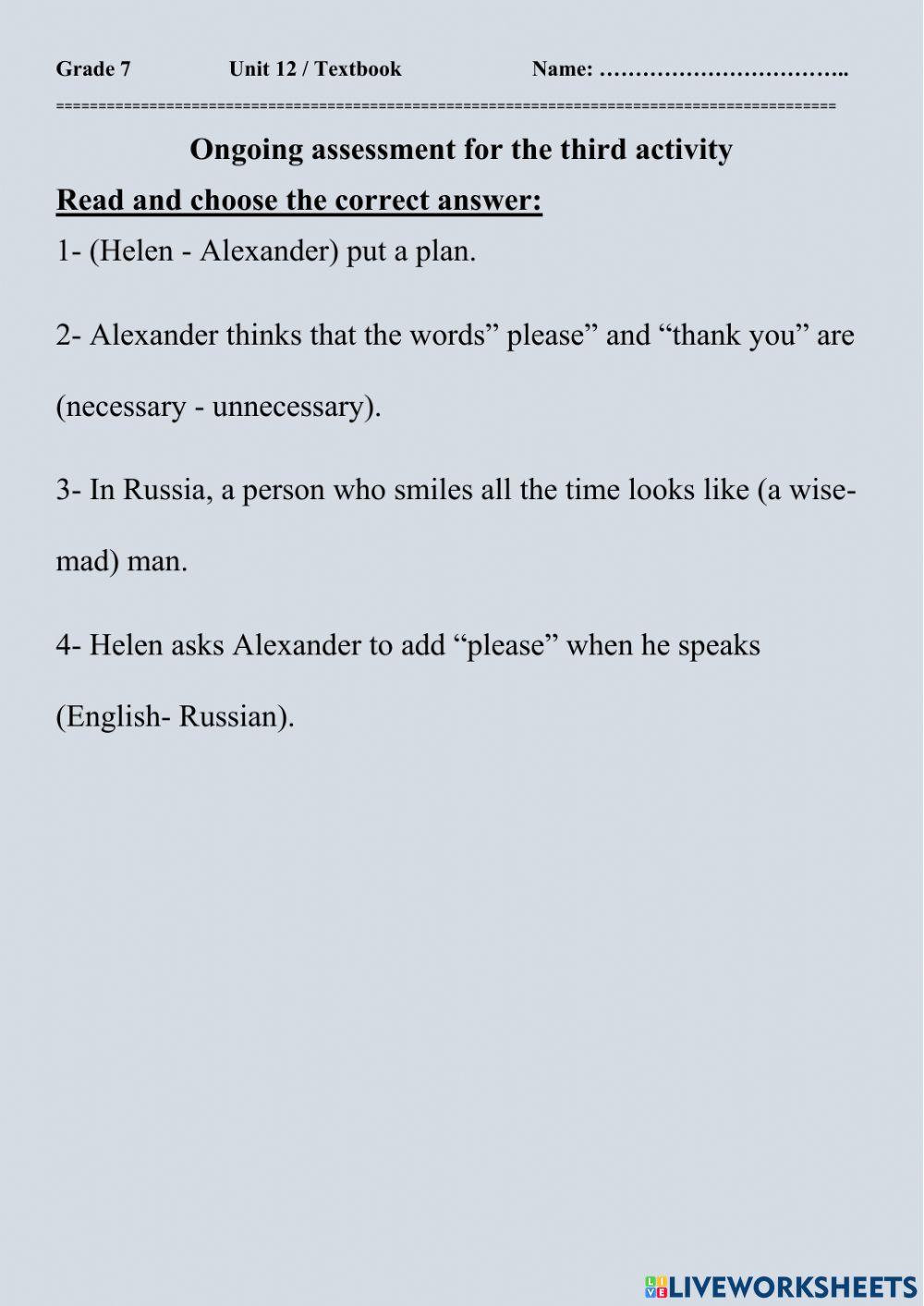 Unit 12-TextBook-G7-Activity3