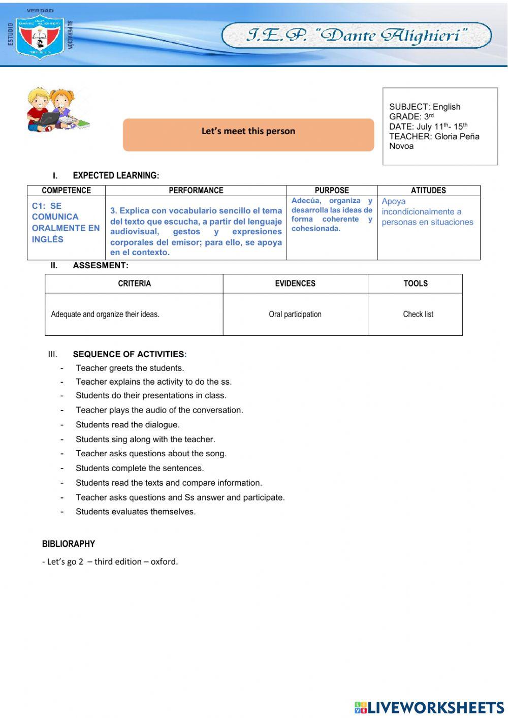 Let meet this person