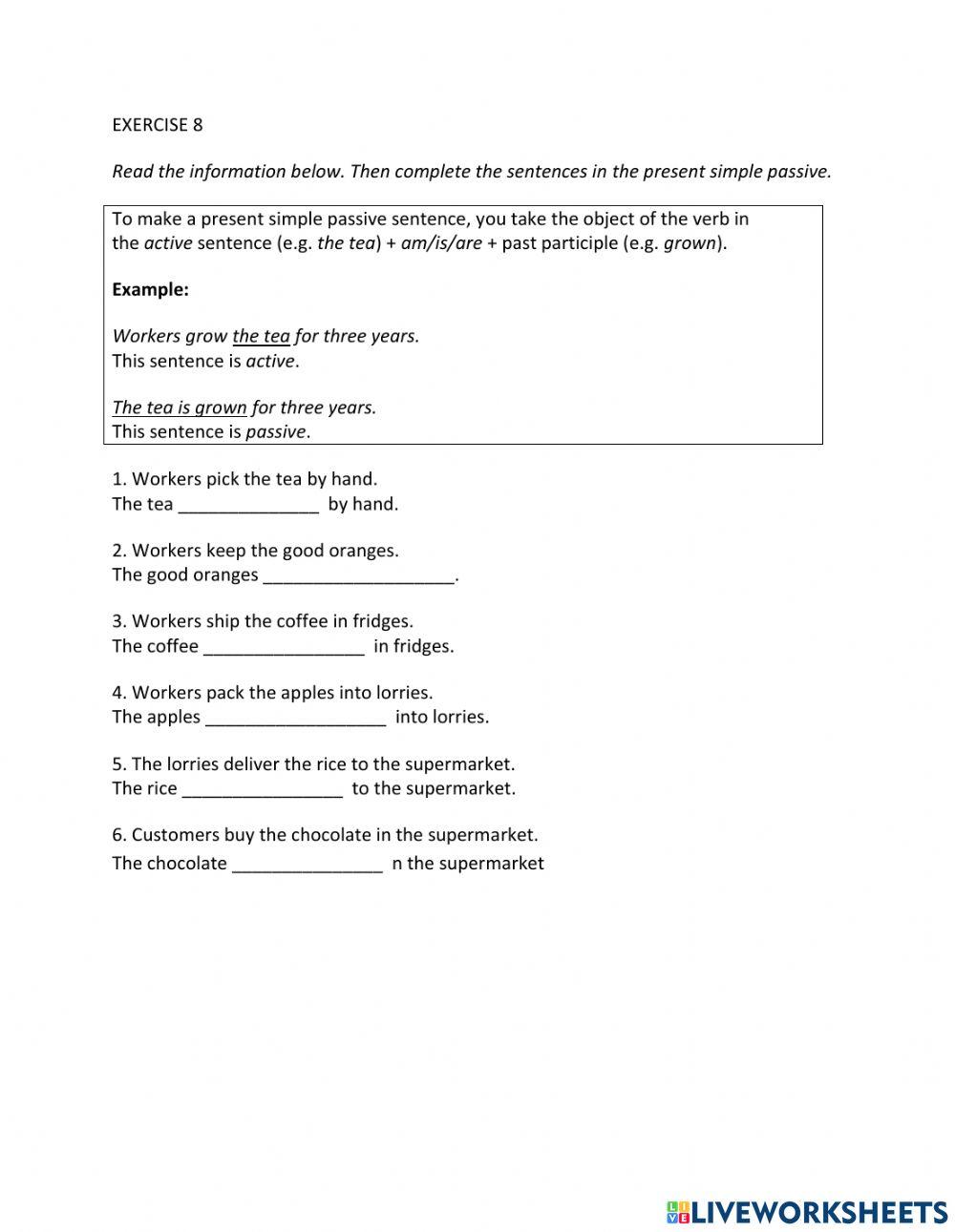 IE1, Unit 1, Writing, Exercise 8