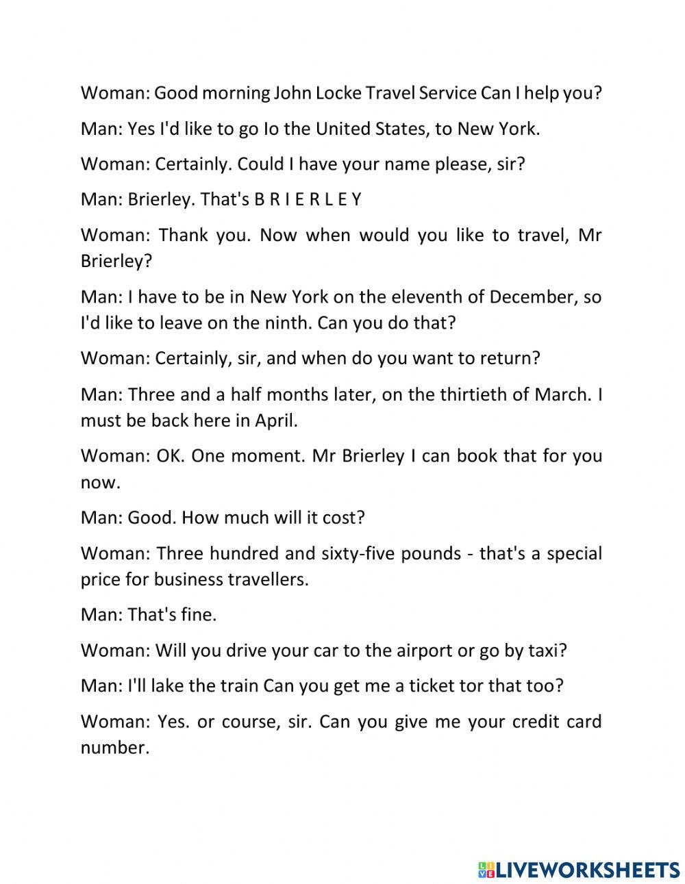 KET 4-PART 4-TEST 2-sCRIPT