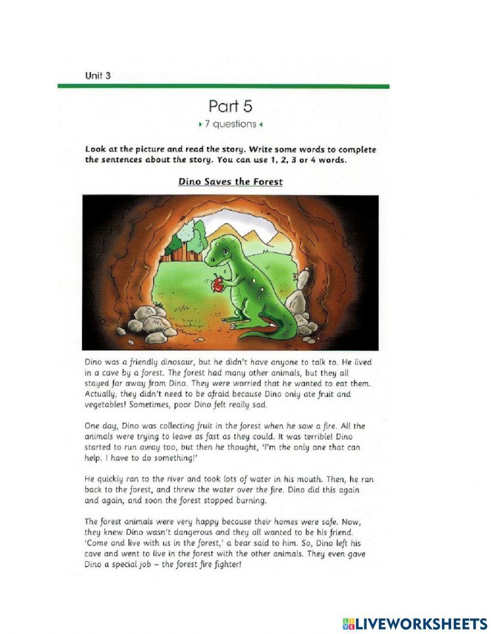 Flyers R&W part 1-5 Unit 3