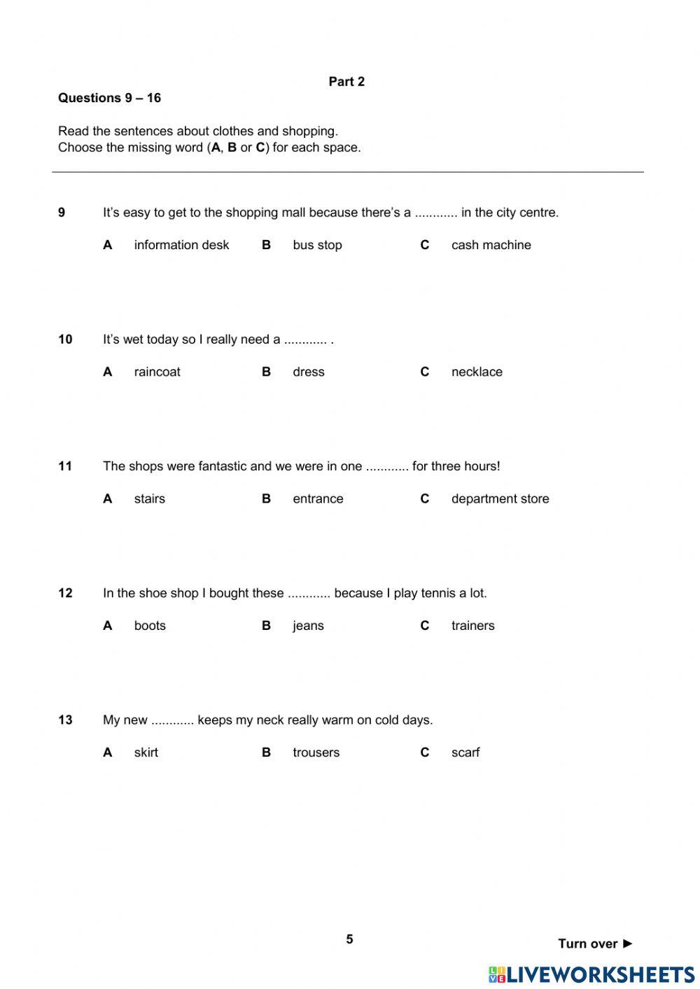 Unit 9 a2 empower test
