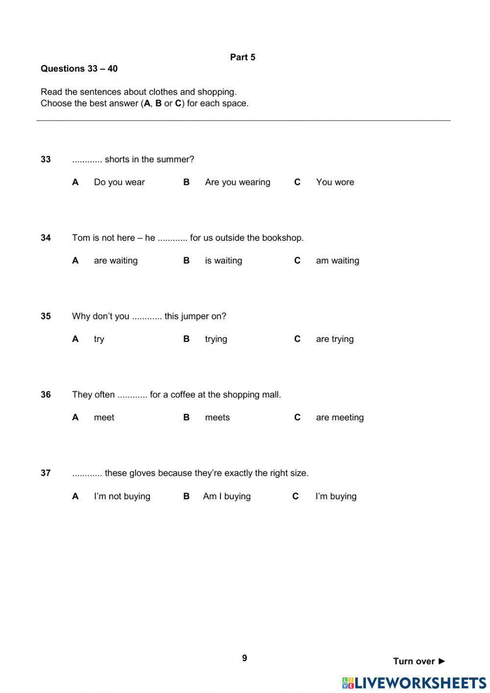 Unit 9 a2 empower test