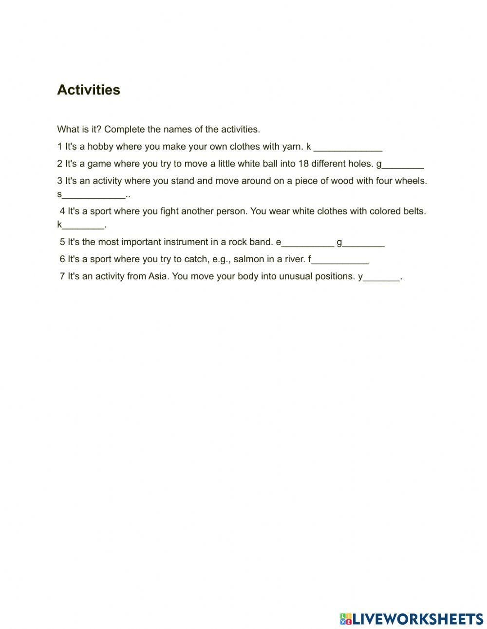 Life stages vocabulary