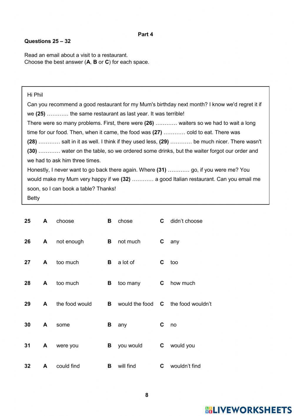 Empower b1 unit 10 progress test