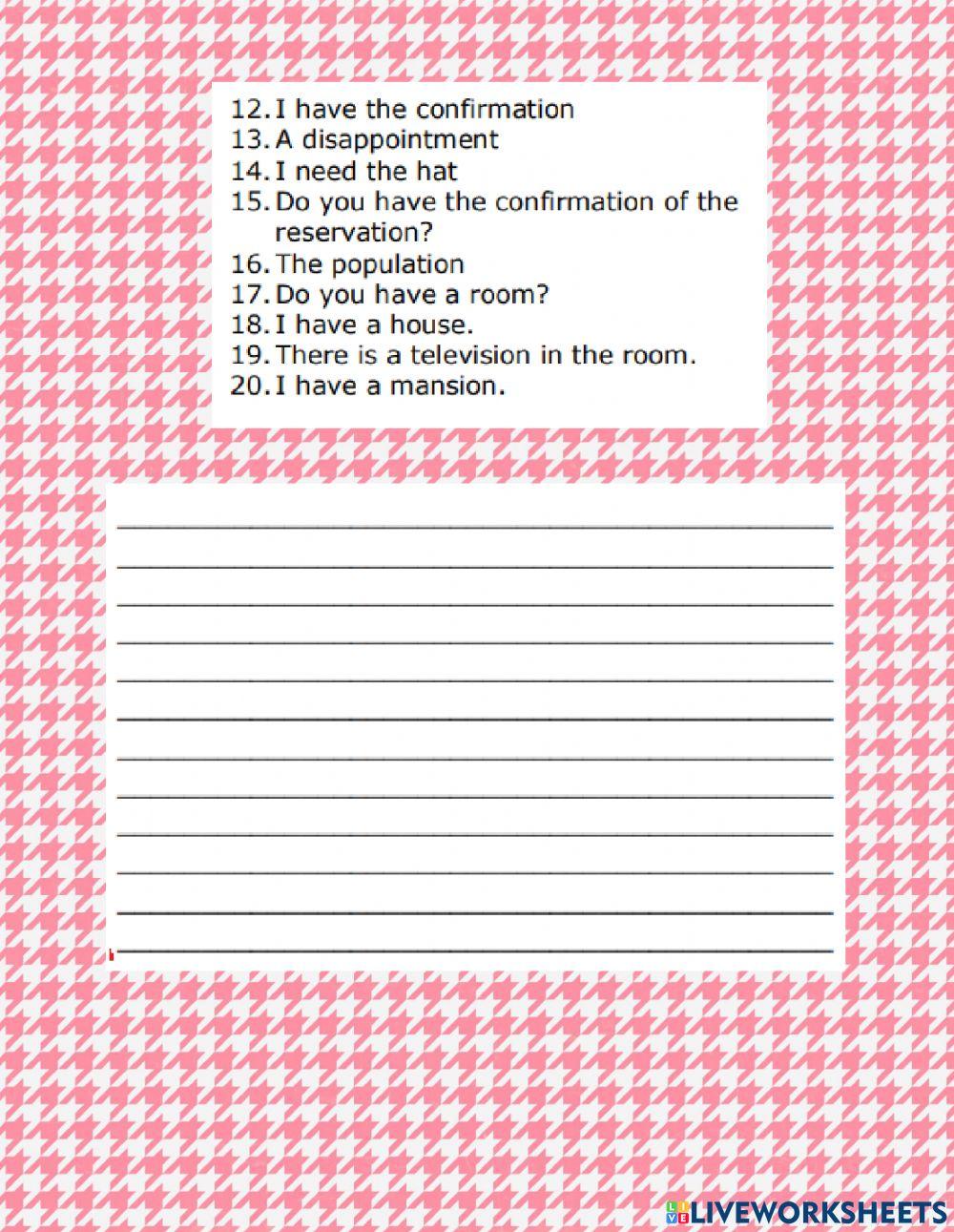 Leccion de vocabulario 4 parte 2