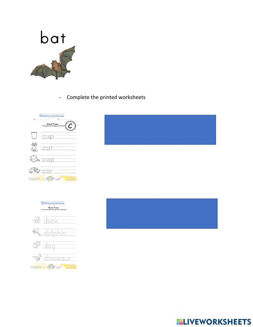 Weekly activities week 9