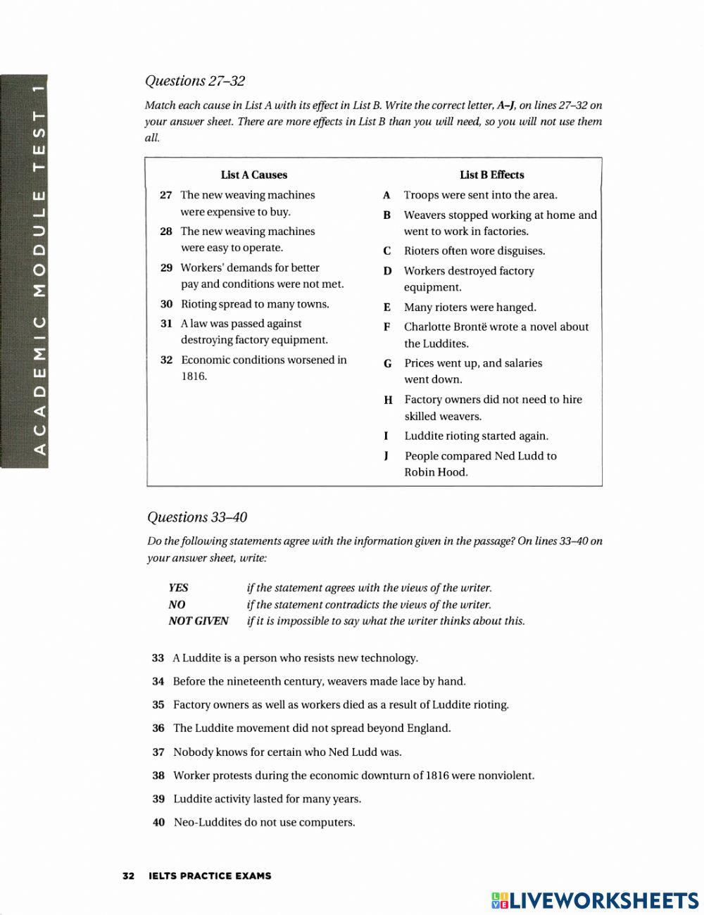 Ielts reading test 1