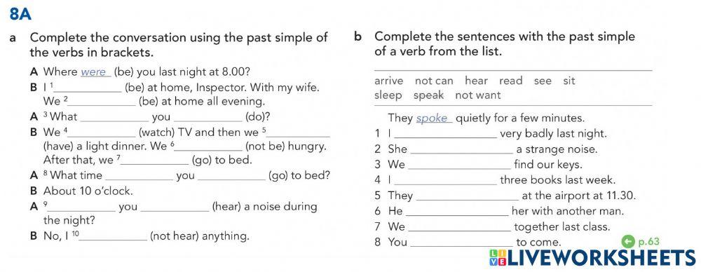 Past simple, Regular, Irregular