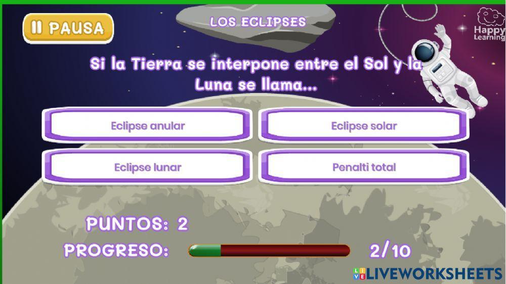 Eclipses y la luna