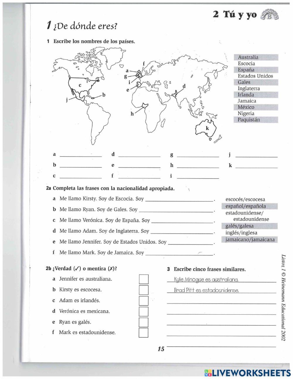 De Donde Eres Online Exercise For Live Worksheets de-donde-eres-online-exercise-for-live-worksheets