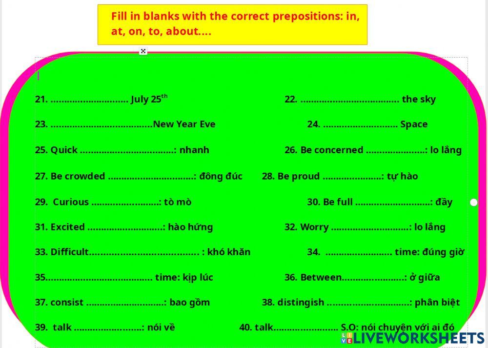 Preposition