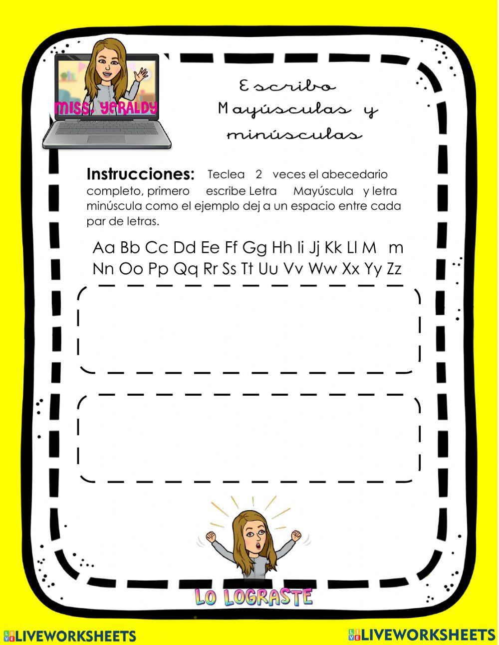 Práctica con el teclado