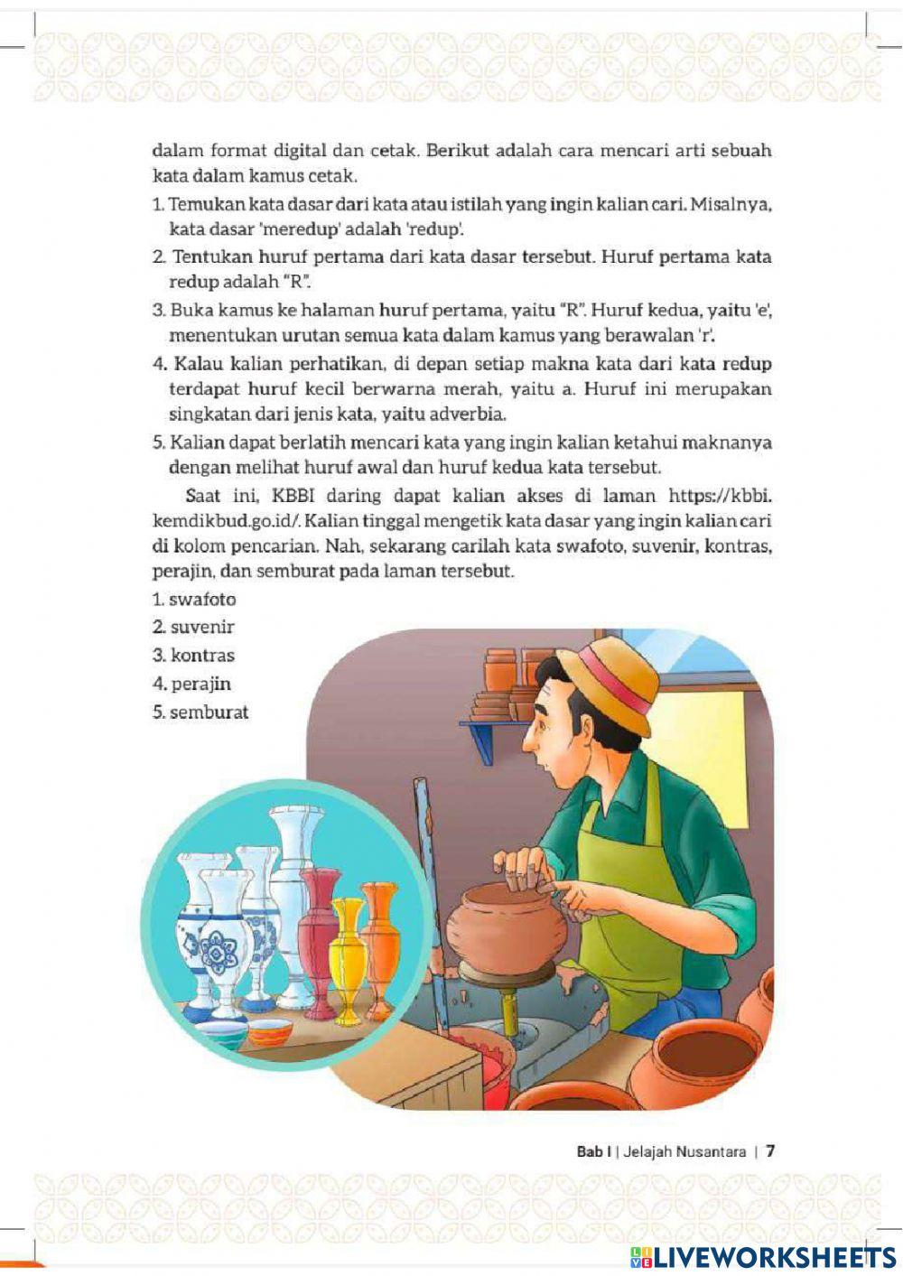 Memahami isi teks deskripsi