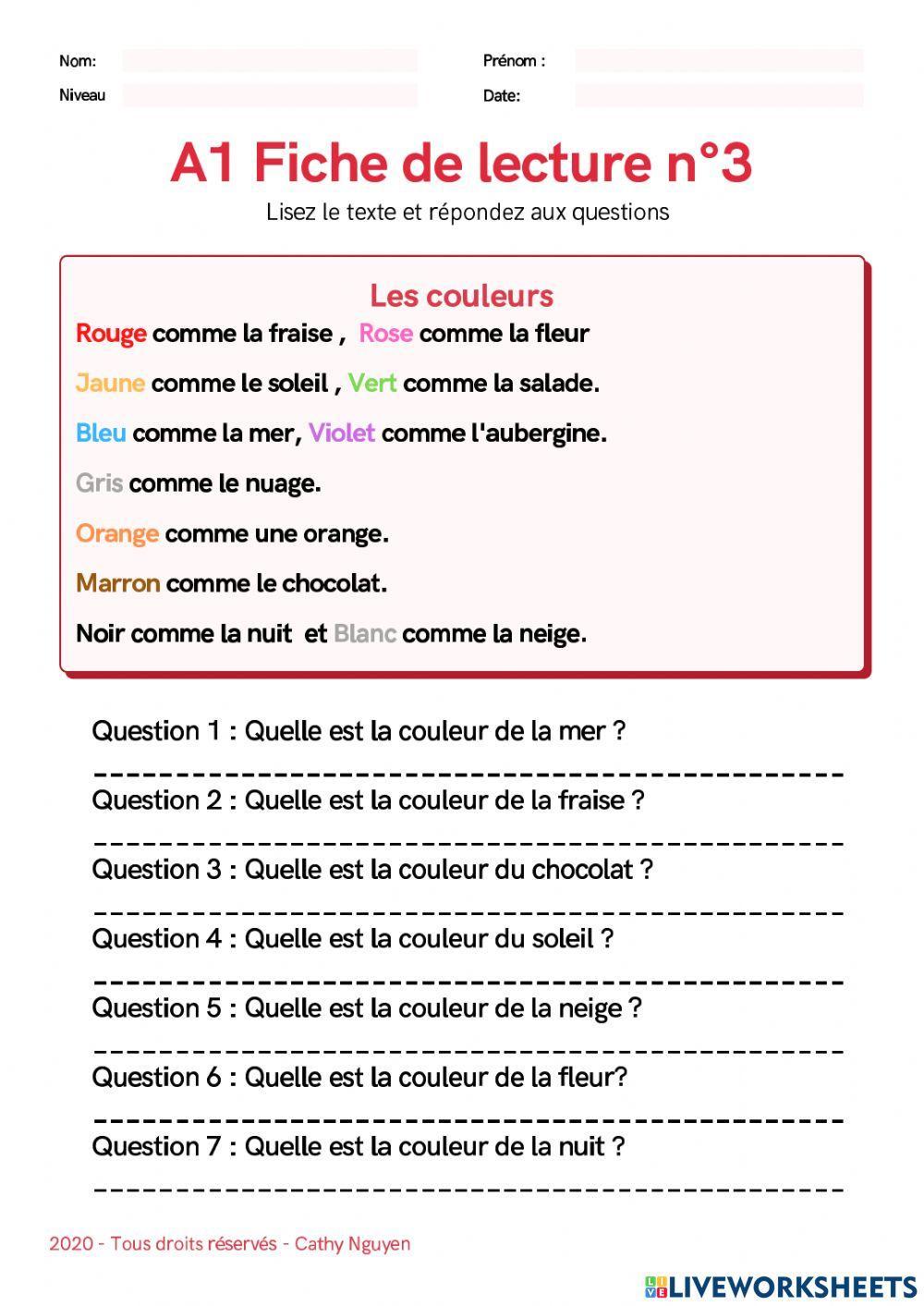 Compréhension écrit