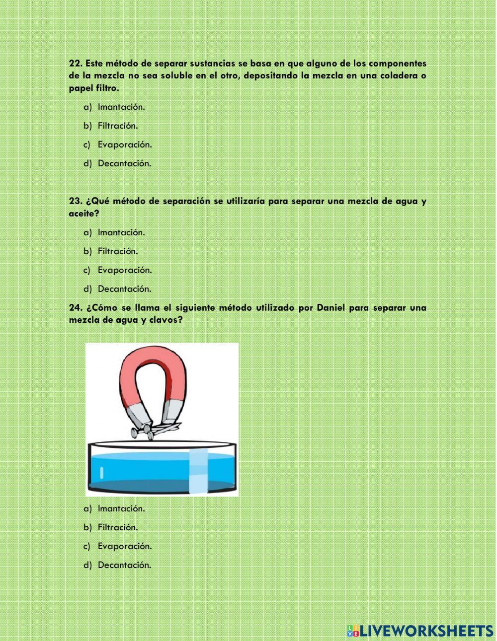 Evaluación Ciencias Naturales