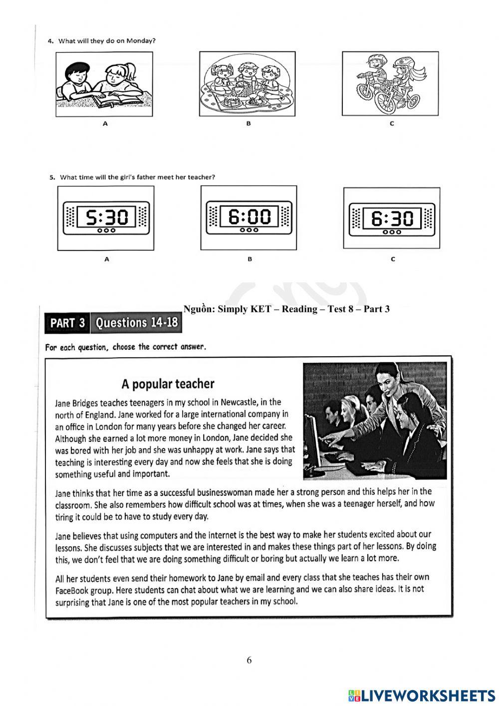 Foreign Teacher-GOLDA2+-Cambridge practice-VOCAB