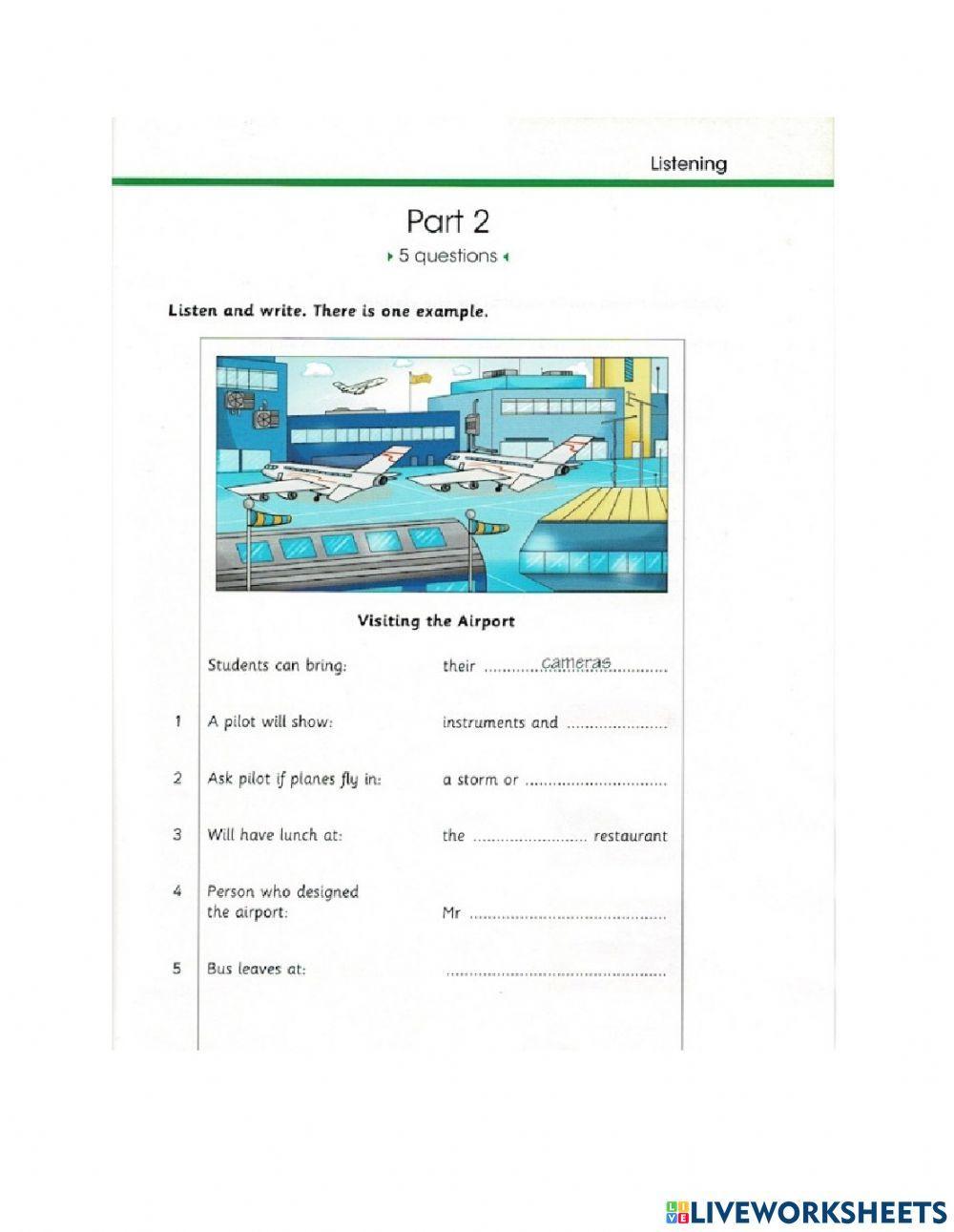 Flyers Skill Builder Unit 4 Listening