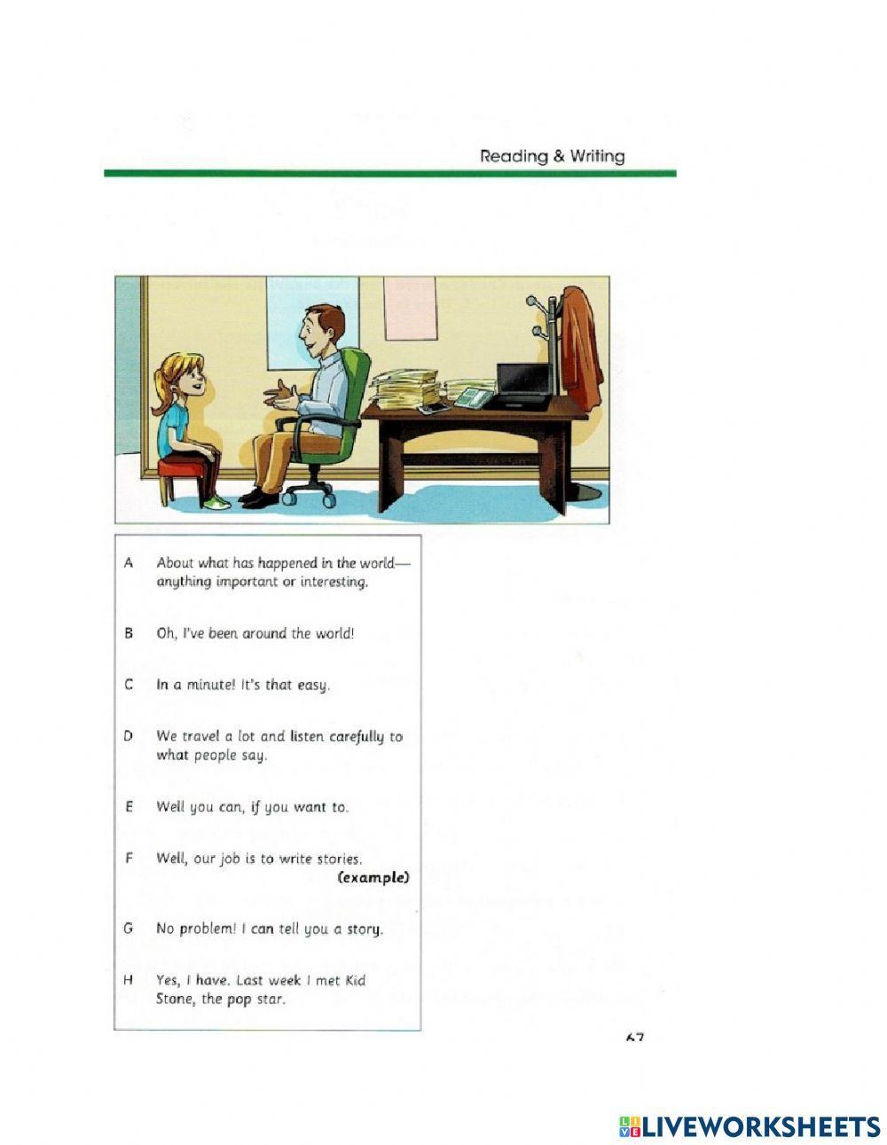 Flyers Skill Builder R&W part 1-5 Unit 4