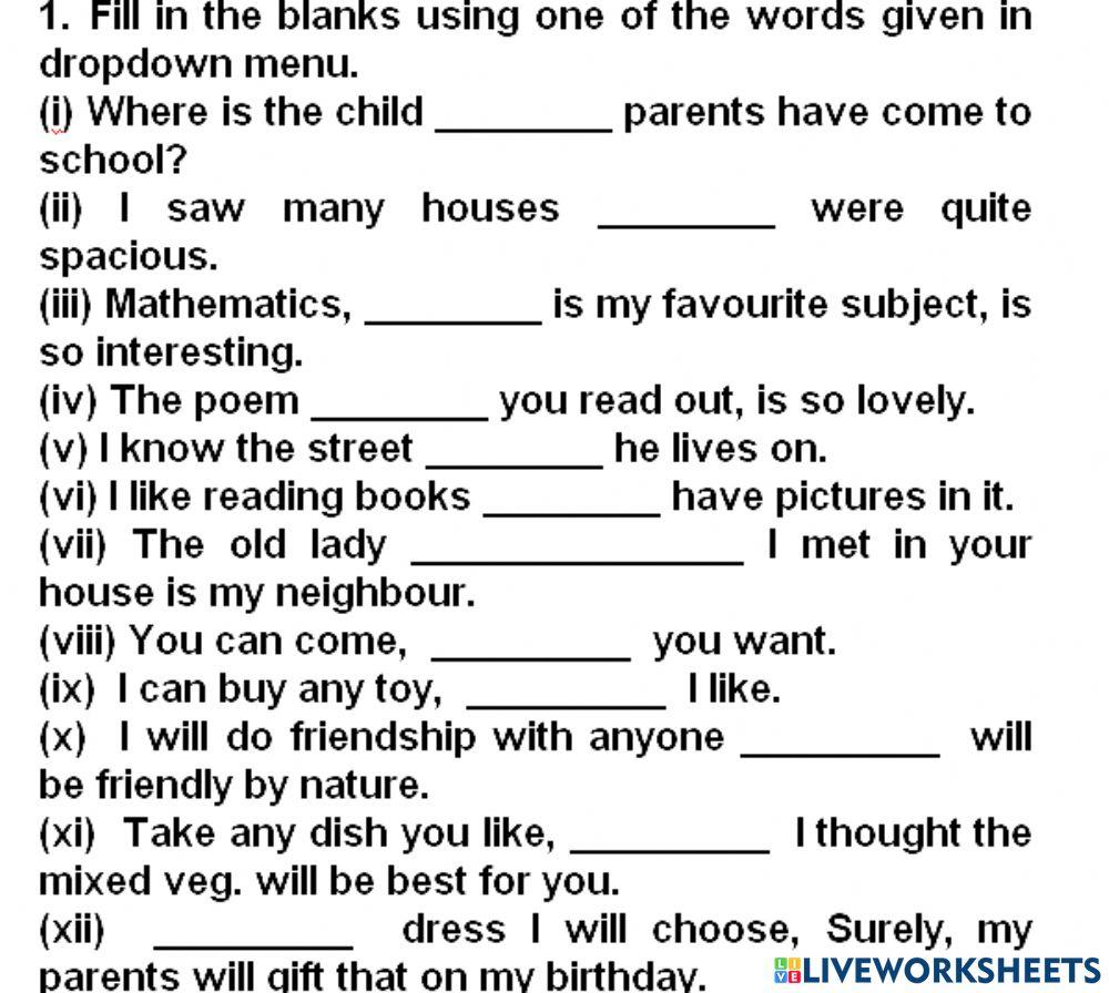 Conjuction sentences