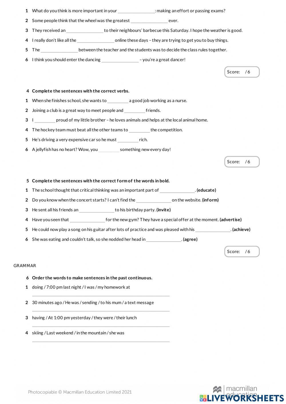 Get involved A2 + Test Unit 3