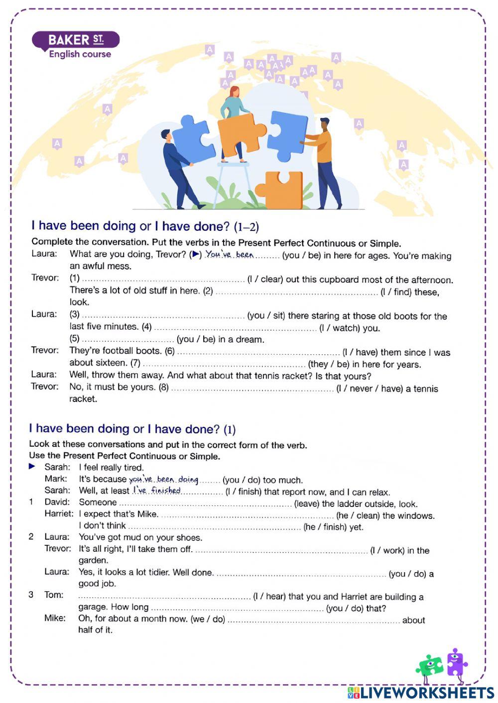 Sol I Present Perfect-Cont