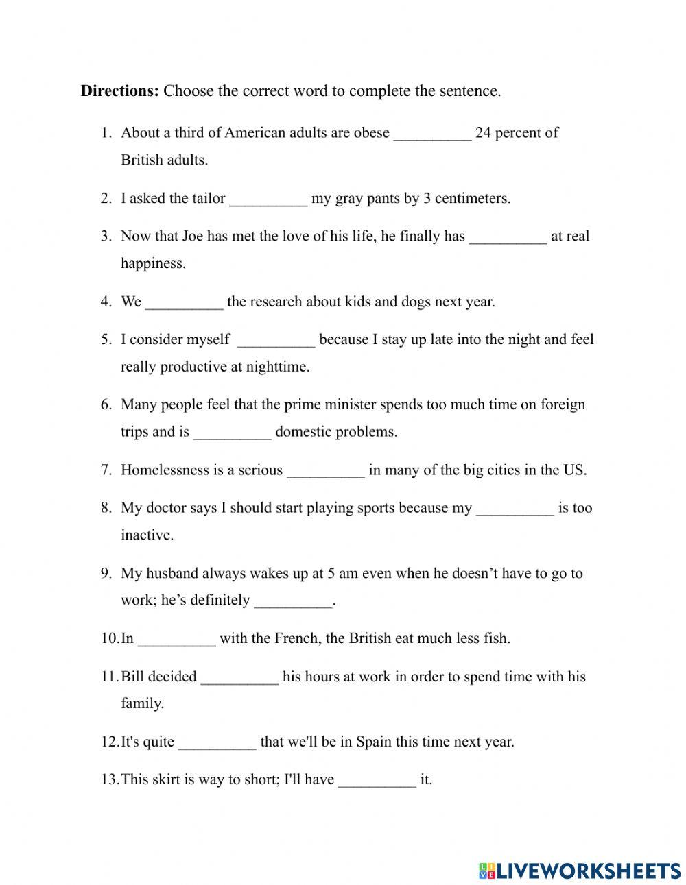 Sleep-Vocabulary Exercise (NM)