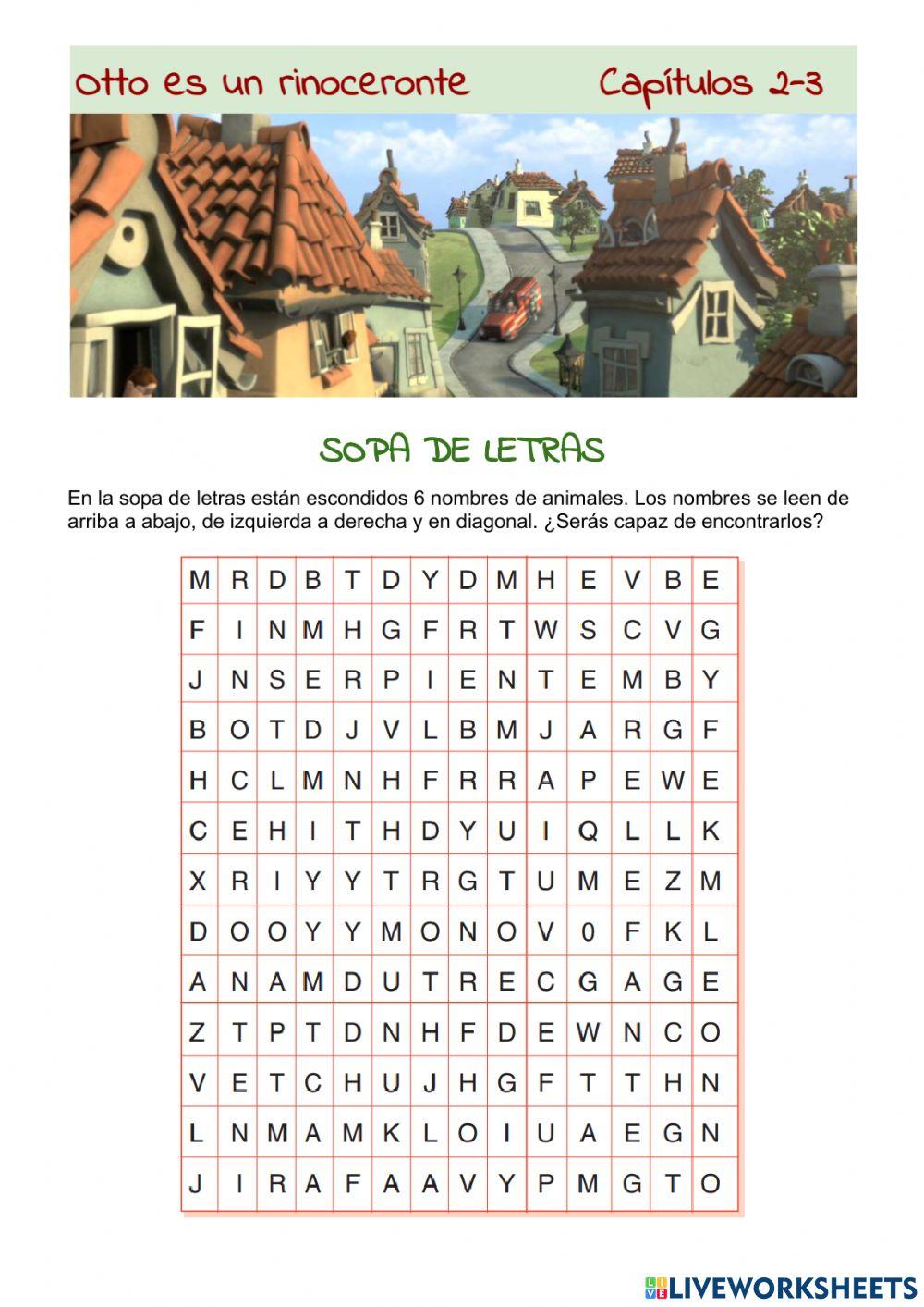 Otto - Sopa de letras - capítulos 2y3