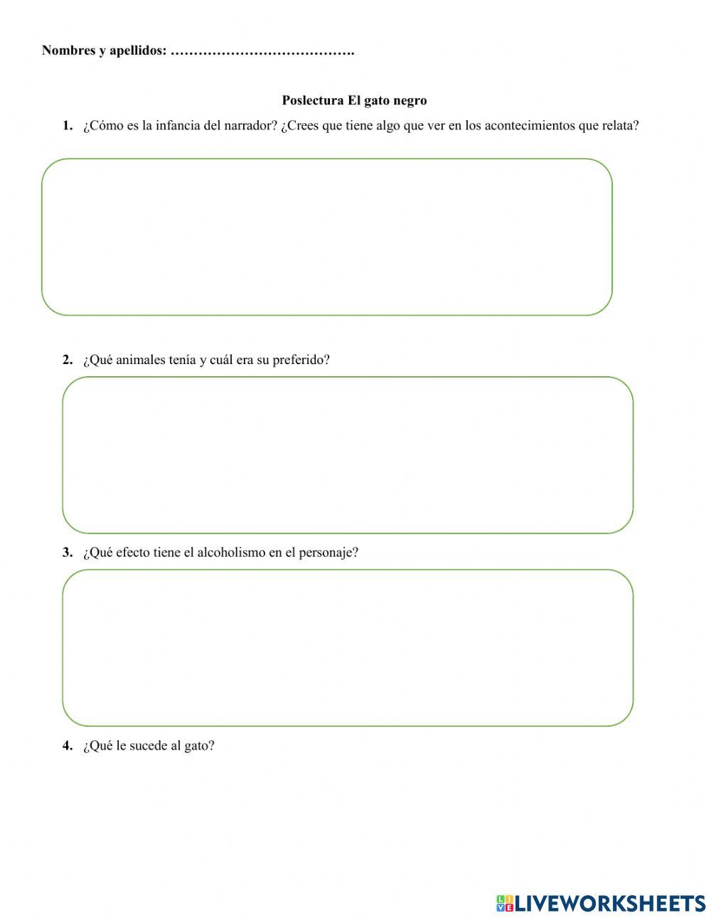 Poslectura El gato negro