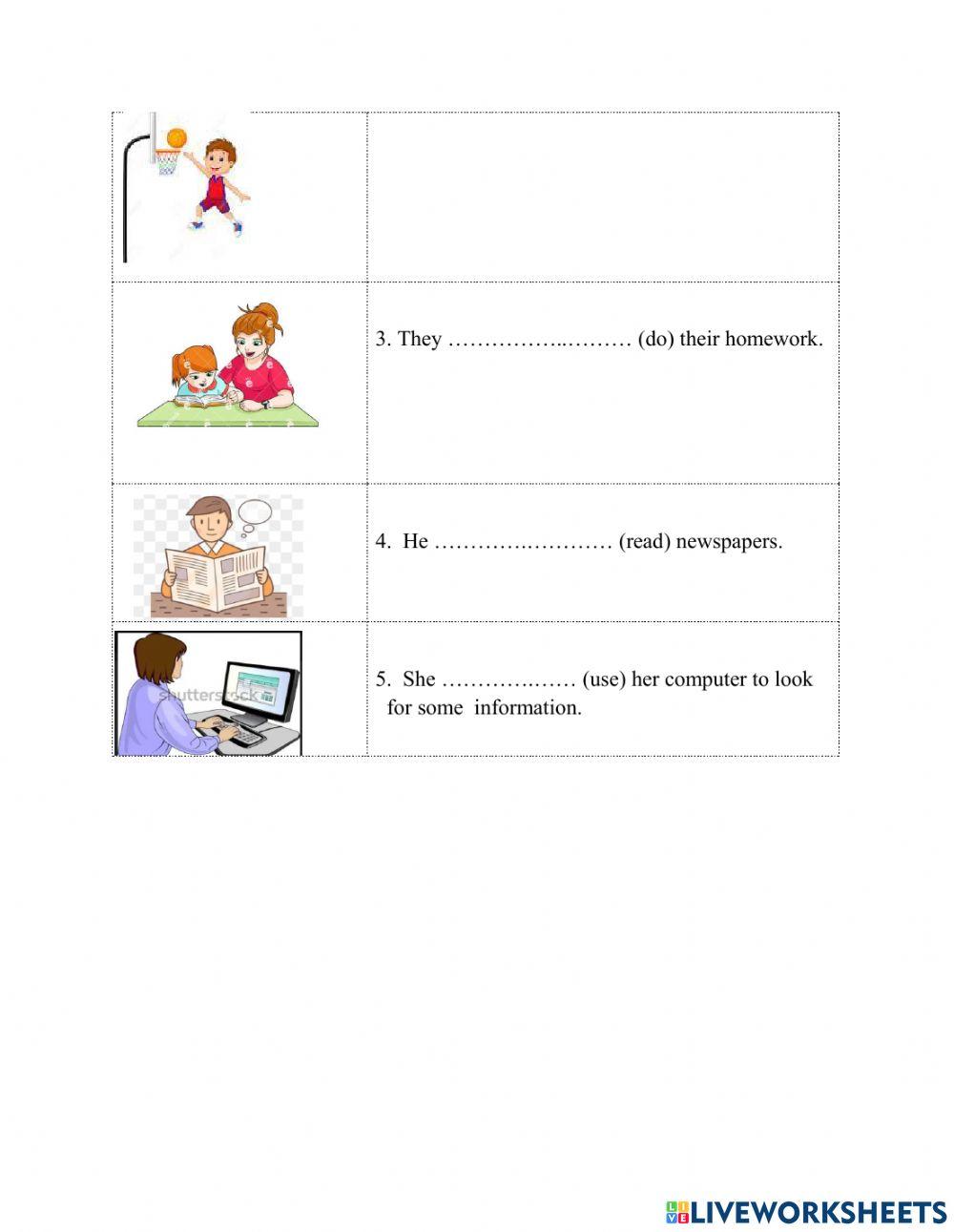 English 5 interactive worksheet for 5 | Live Worksheets