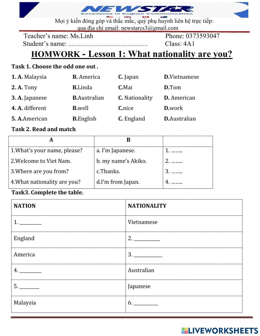 BTVN 4A1 L1 What nationality are you?