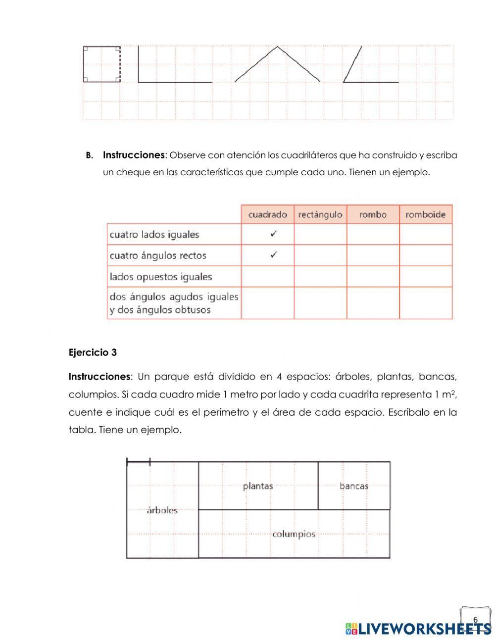 Área y Perímetro del cuadrado