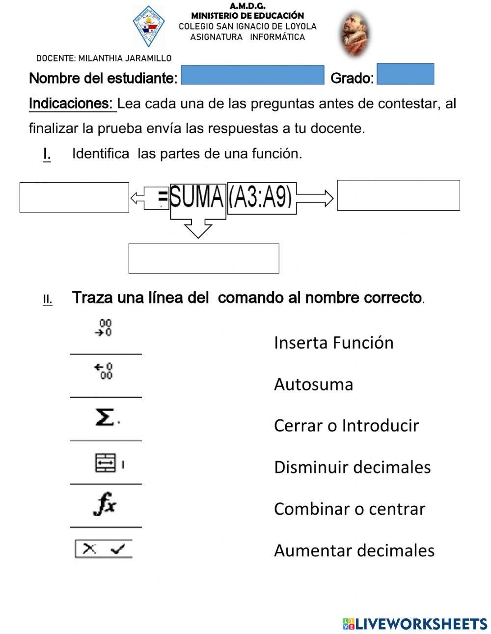 Funciones Matemáticas en Excel