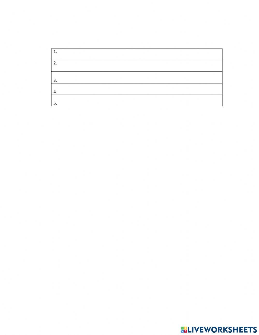 Bilan ecrit unité 2 B1