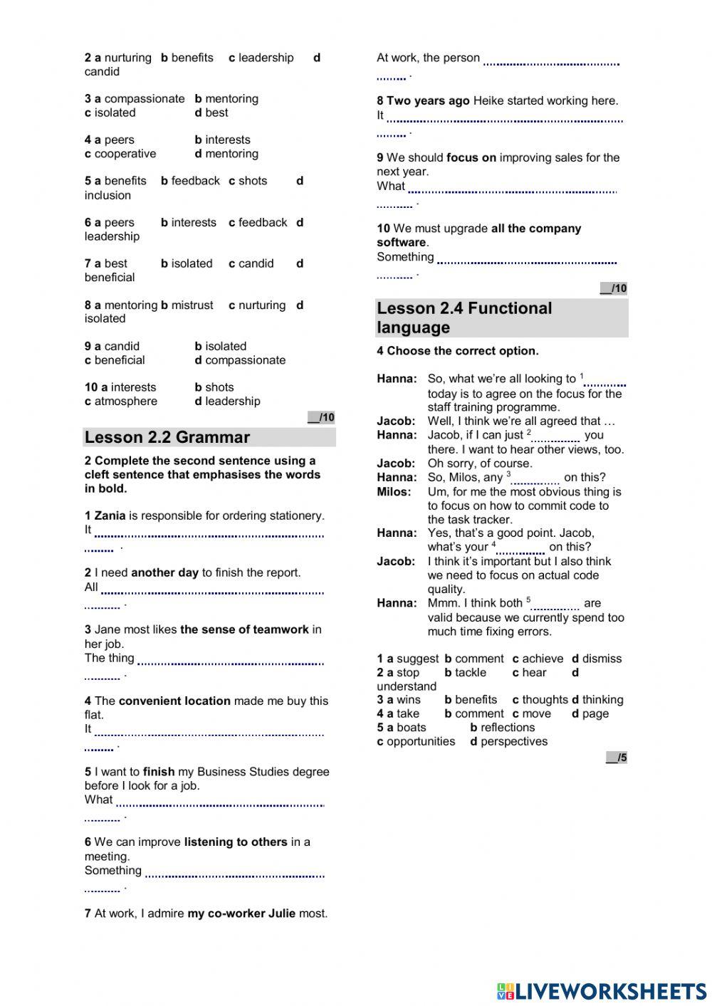 Business Partner B2.2 units 1-2