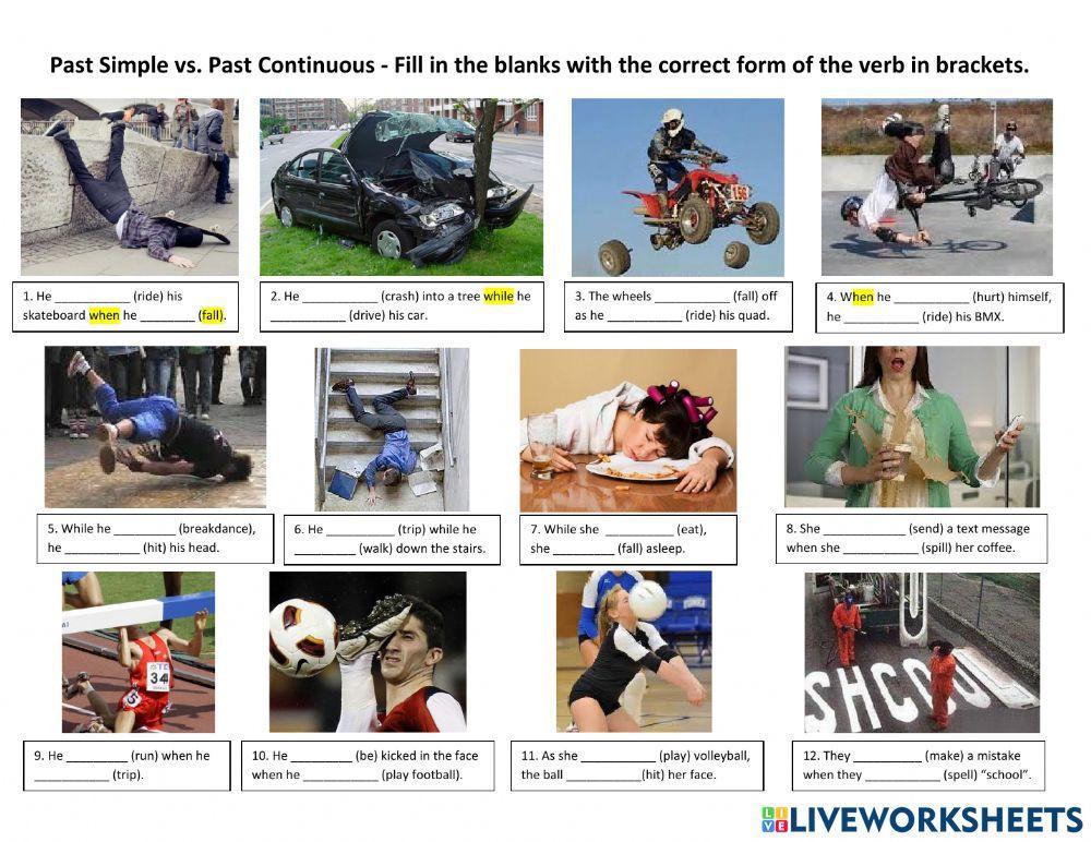 Past simple vs pas continuous